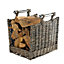 Slemcka Contemporary Log basket (H)380mm (D)280mm