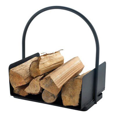 Slemcka Contemporary Log rack H 410mm D 300mm DIY at B Q