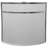 Slemcka Contemporary Stainless steel effect Metal Fire screen (W)0.72m