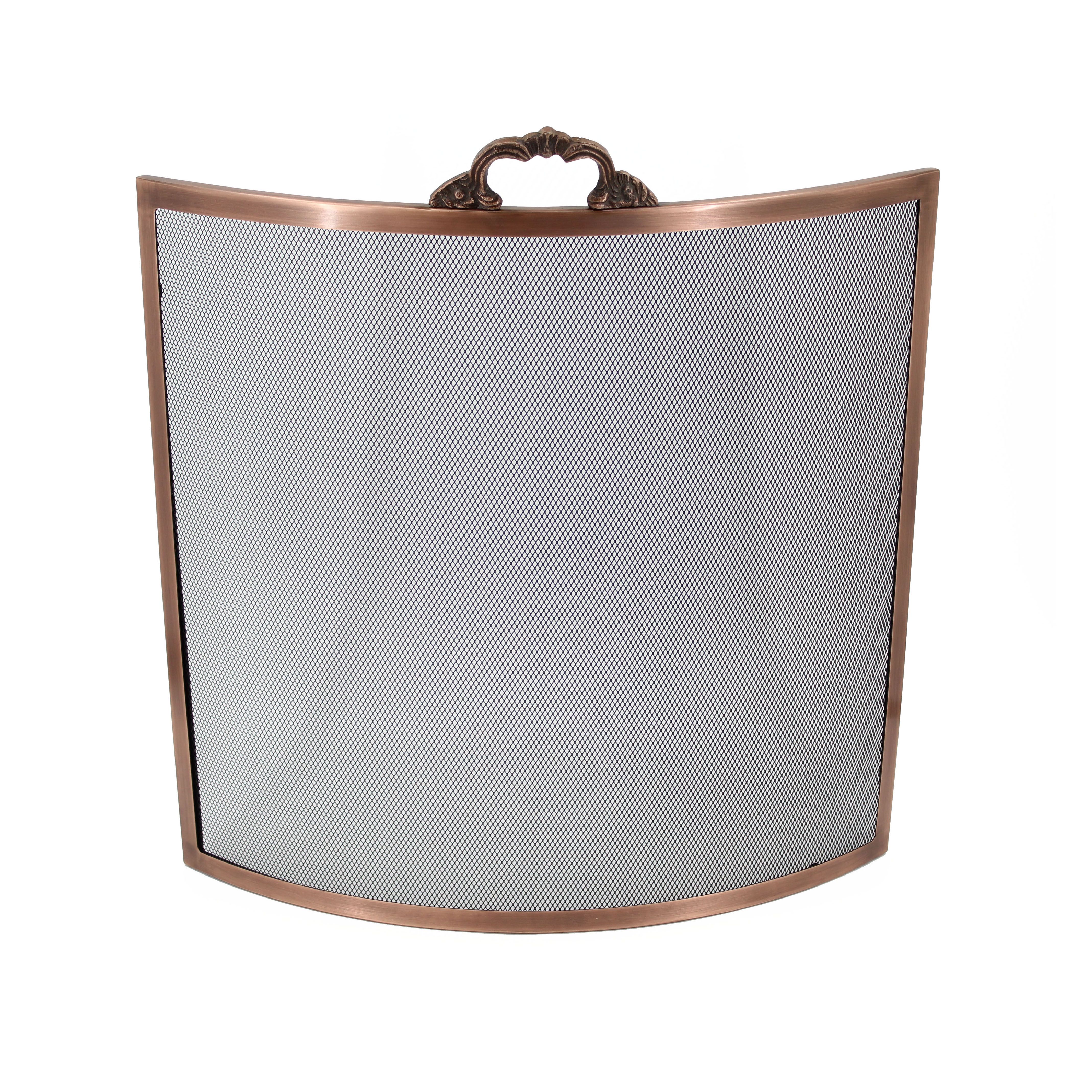Slemcka Traditional Antique Copper effect Metal Fire screen (W)0.61m