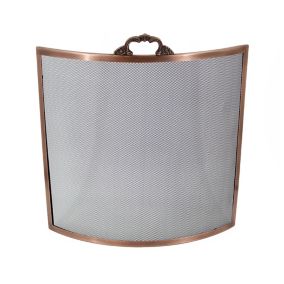Slemcka Traditional Antique copper effect Metal Fire screen (W)0.61m