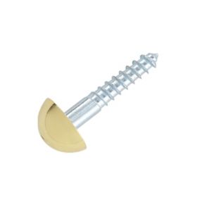 Slotted Flat countersunk Mirror screw (L)25mm, Pack of 4