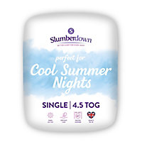 Slumberdown 4.5 tog Summer cool Single Duvet
