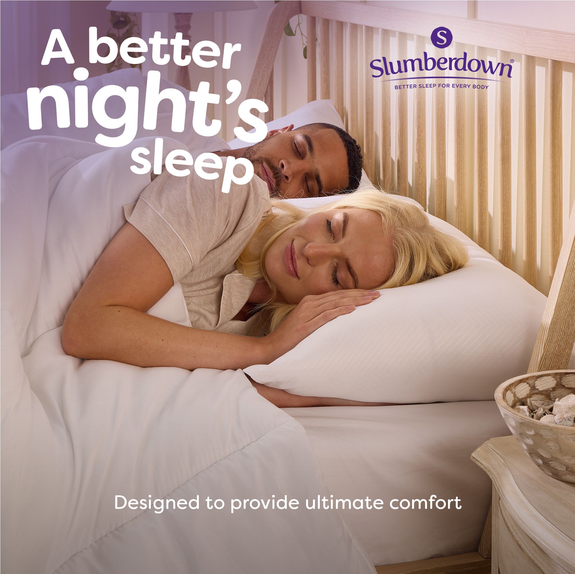 Slumberdown Hotel Lux Medium Pillow, Pair of 2