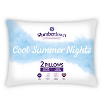 Slumberdown Summer Cool Firm Pillow, Pack of 2