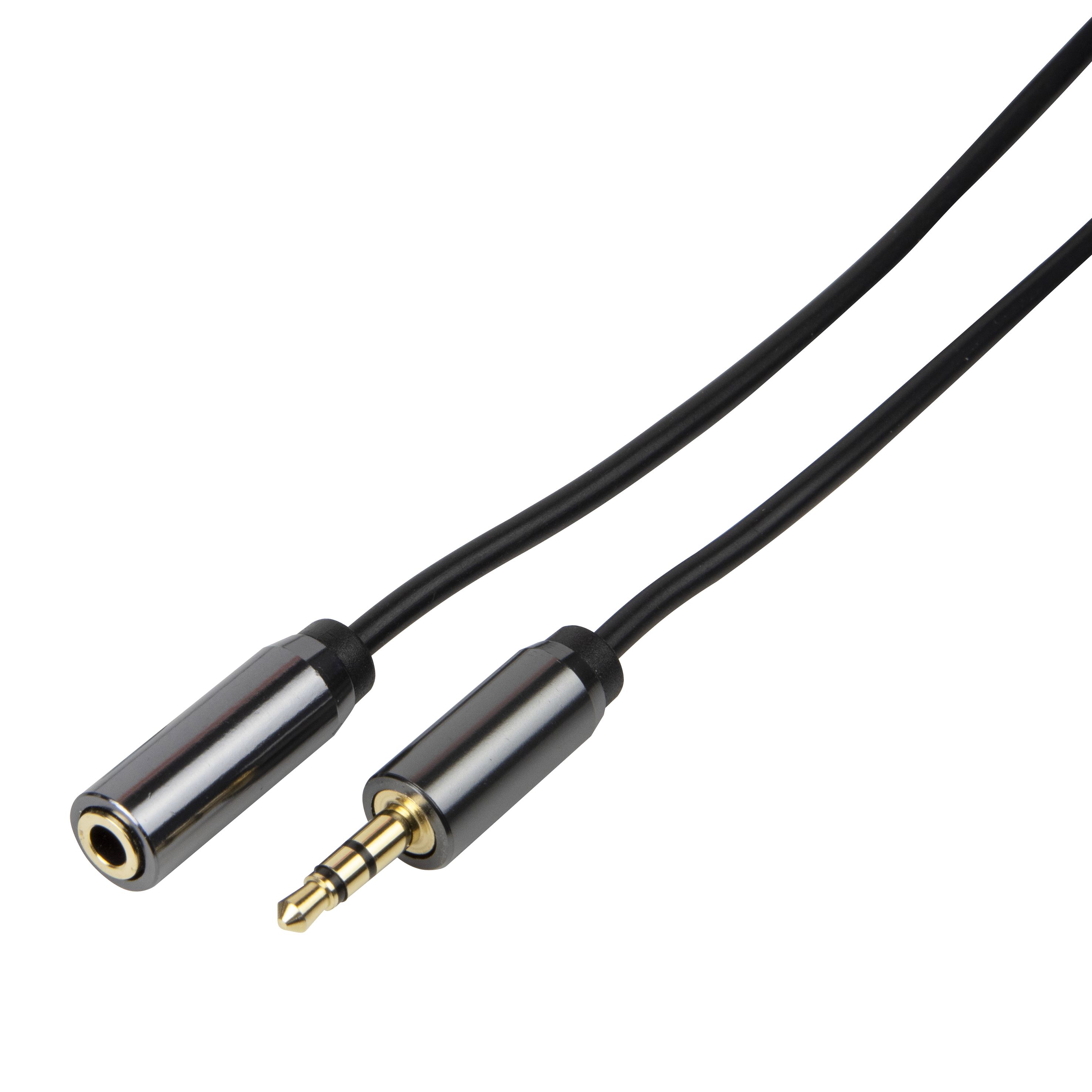 SLX Black 3.5mm female Stereo jack 3m