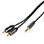 SLX Black & gold 2 male phono Stereo cable 1.5m