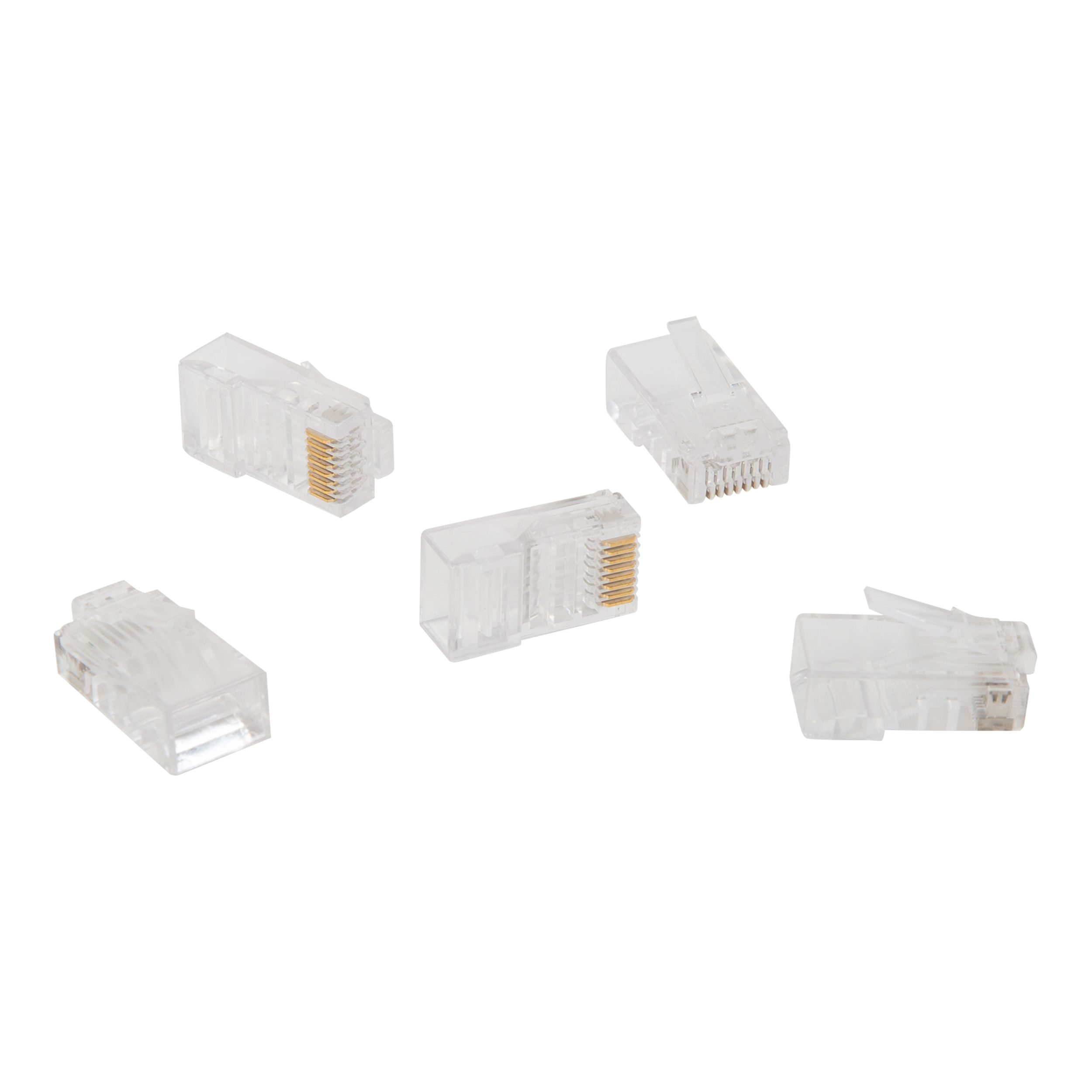 SLX CAT 5E RJ45 Clear 1 way Cable connector, Pack of 10