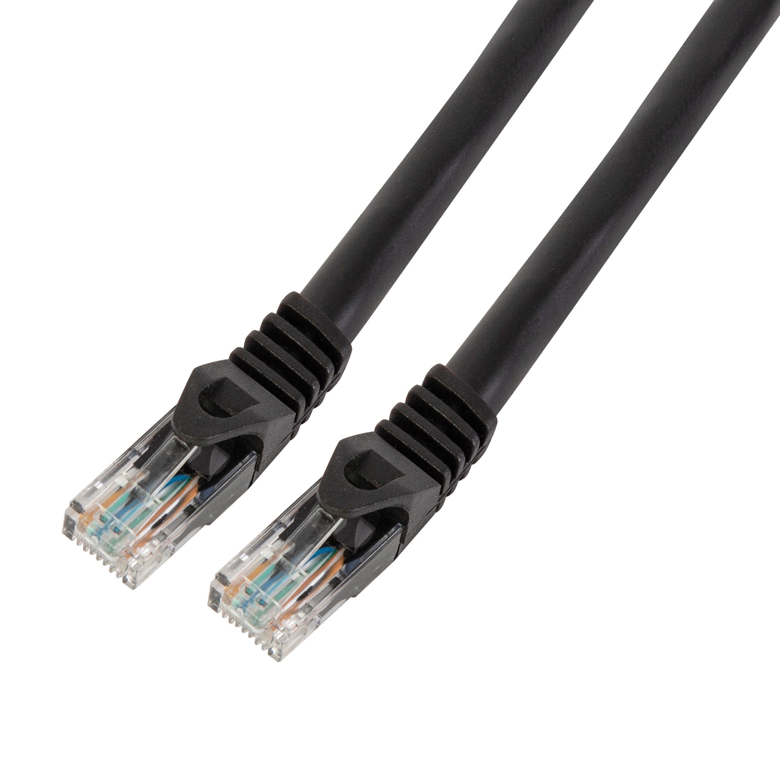 2X Câble Ethernet 3m Cat 7, Cable Patch LAN Noir, Haut Debit