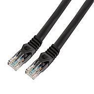SLX Cat 6 Black Network cable, 5m