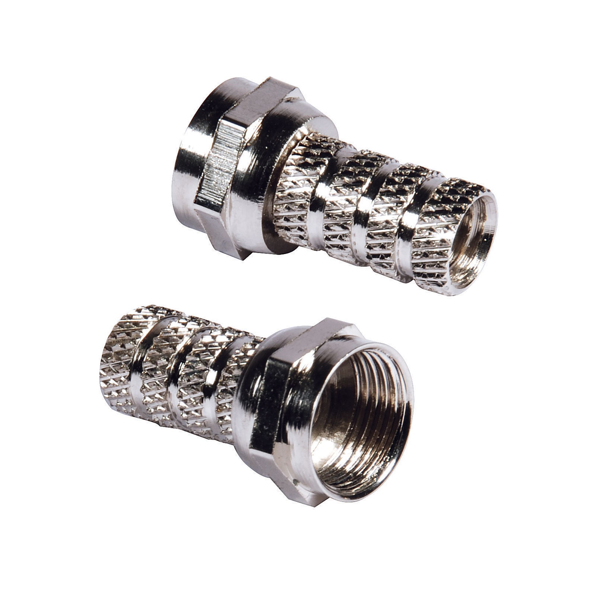 SLX F-type Silver F connector, Pack of 4