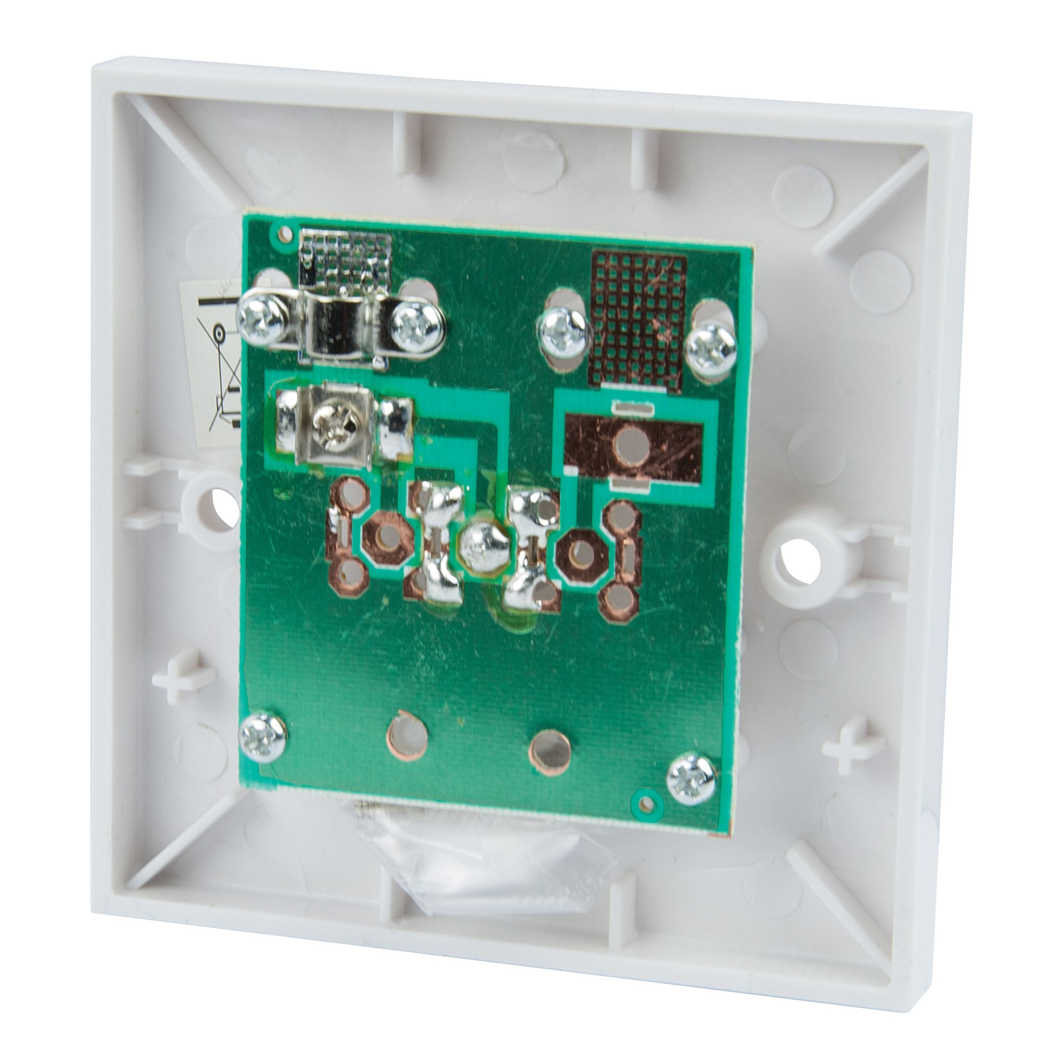 SLX White 1 gang Gloss Plastic Outlet plate