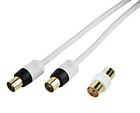 SLX White Gold-plated Coaxial cable, 1.5m
