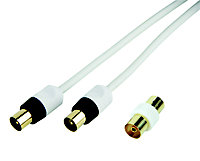 SLX White Gold-plated Coaxial cable, 10m