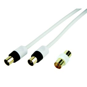 SLX White Gold-plated Coaxial cable, 5m