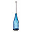 Small Blue Bottle Glass & metal Tea light holder