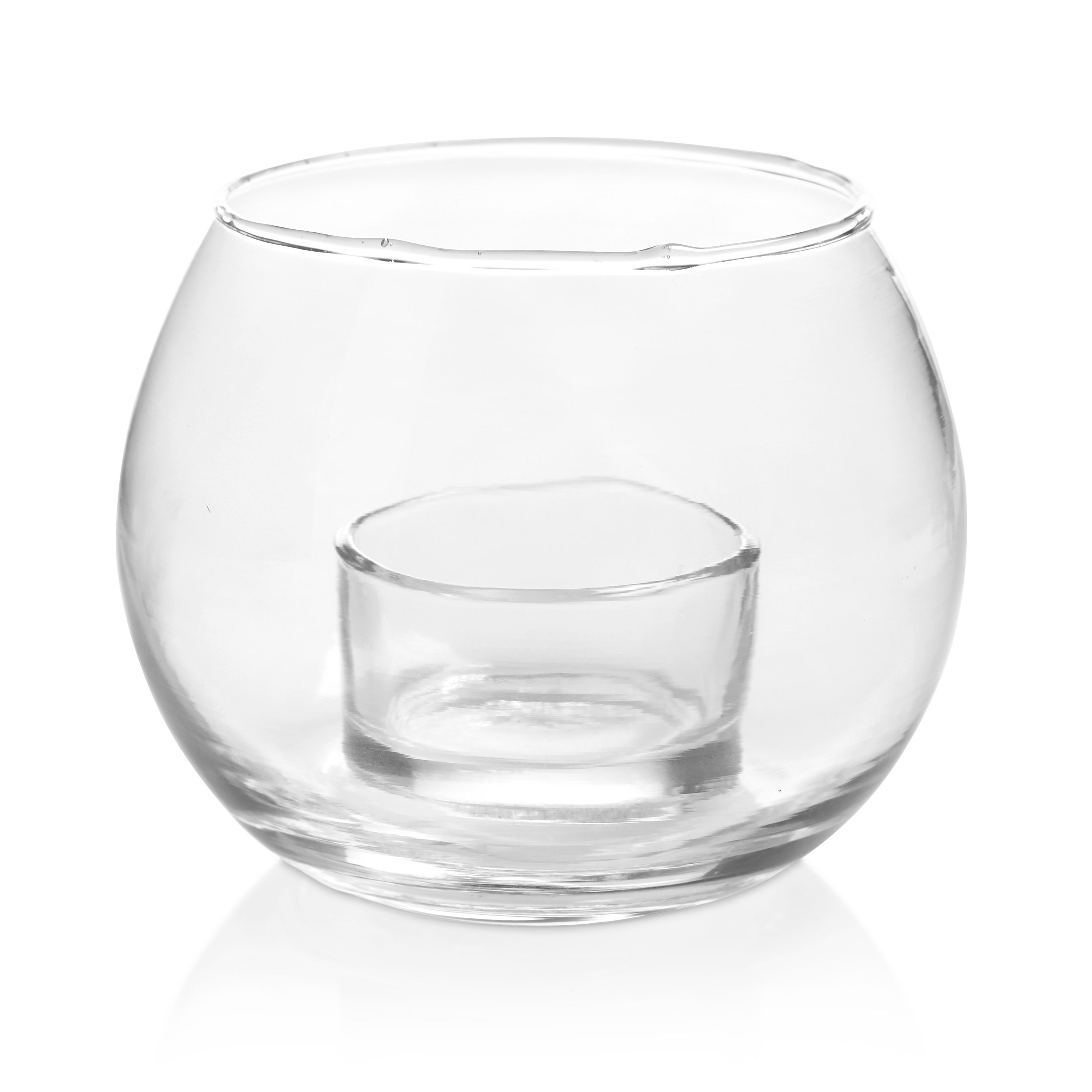 Small Clear Glass Tea light holder DIY at B&Q