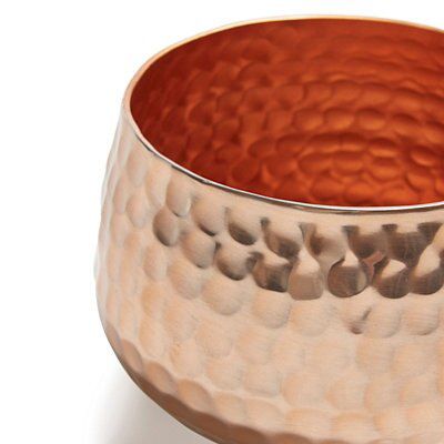 Small Copper effect Aluminium Votive
