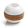 Small Cream Ceramic & rope Tea light holder