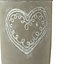 Small Heart Grey Vase, 19.5cm