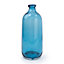 Small Plain glass Blue Vase, 30.5cm