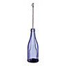 Small Purple Bottle Glass & metal Tea light holder