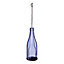 Small Purple Bottle Glass & metal Tea light holder