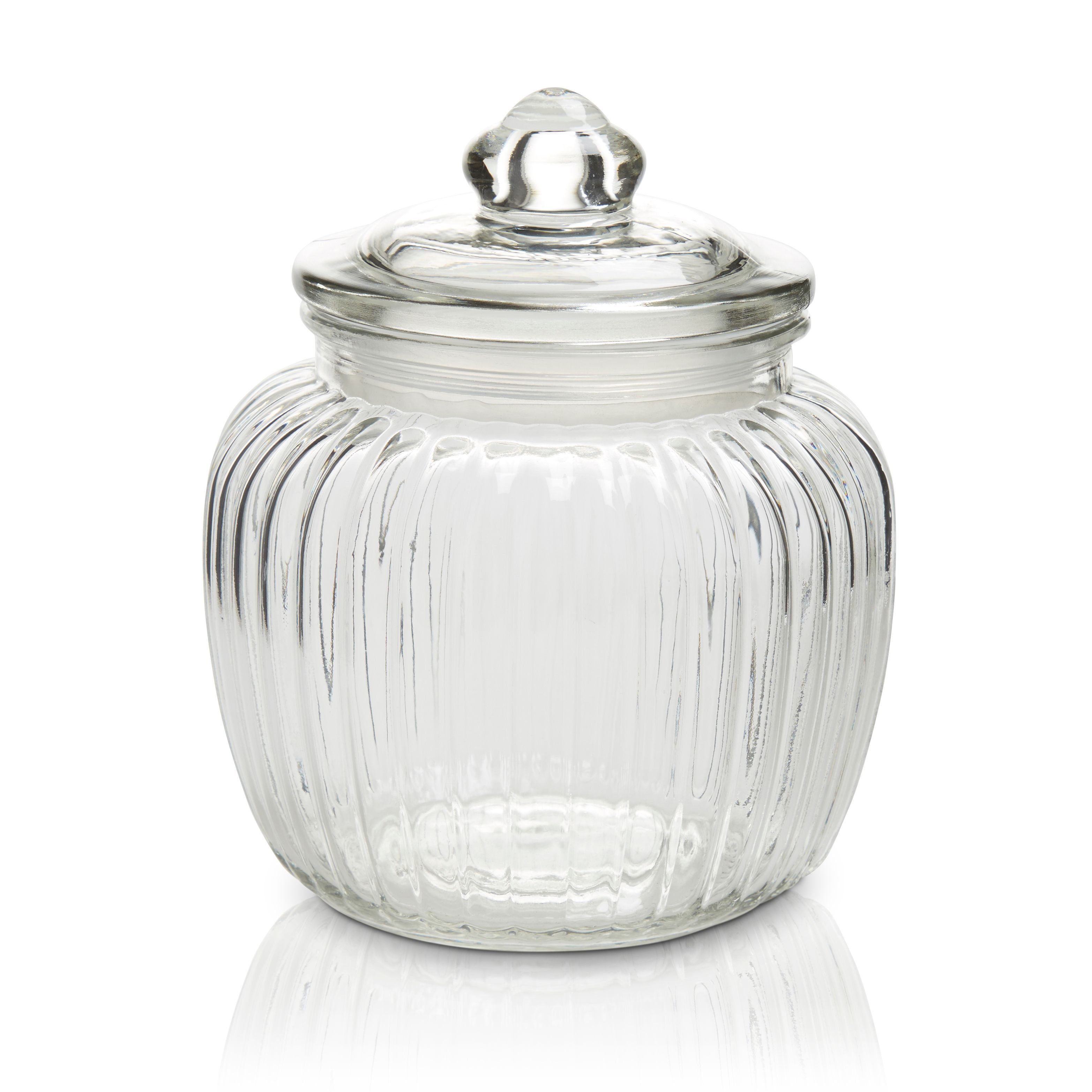 Small Vintage Glass Jar, Clear DIY at B&Q
