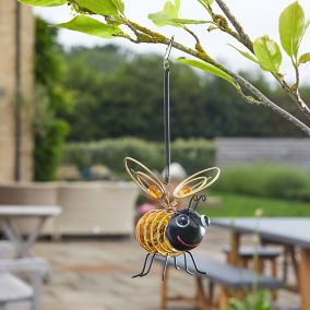 Smart Garden Bumble bee Solar-powered White 4 LED Outdoor String lights