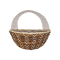Smart Garden Country braid Natural Semi-circle Hanging basket