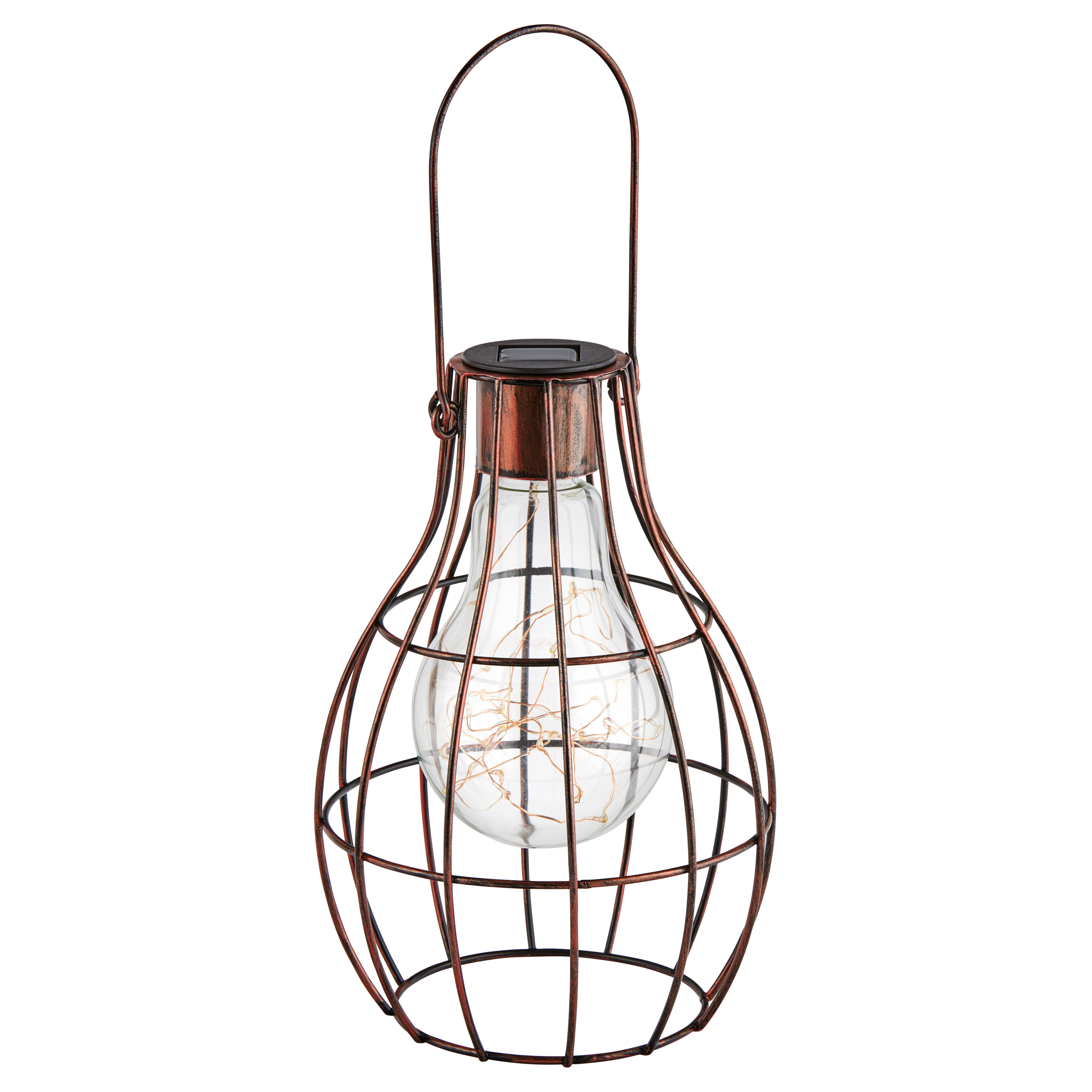 Smart Garden Eureka Metal & plastic Bronze effect Solar-powered Outdoor LED Large Lantern
