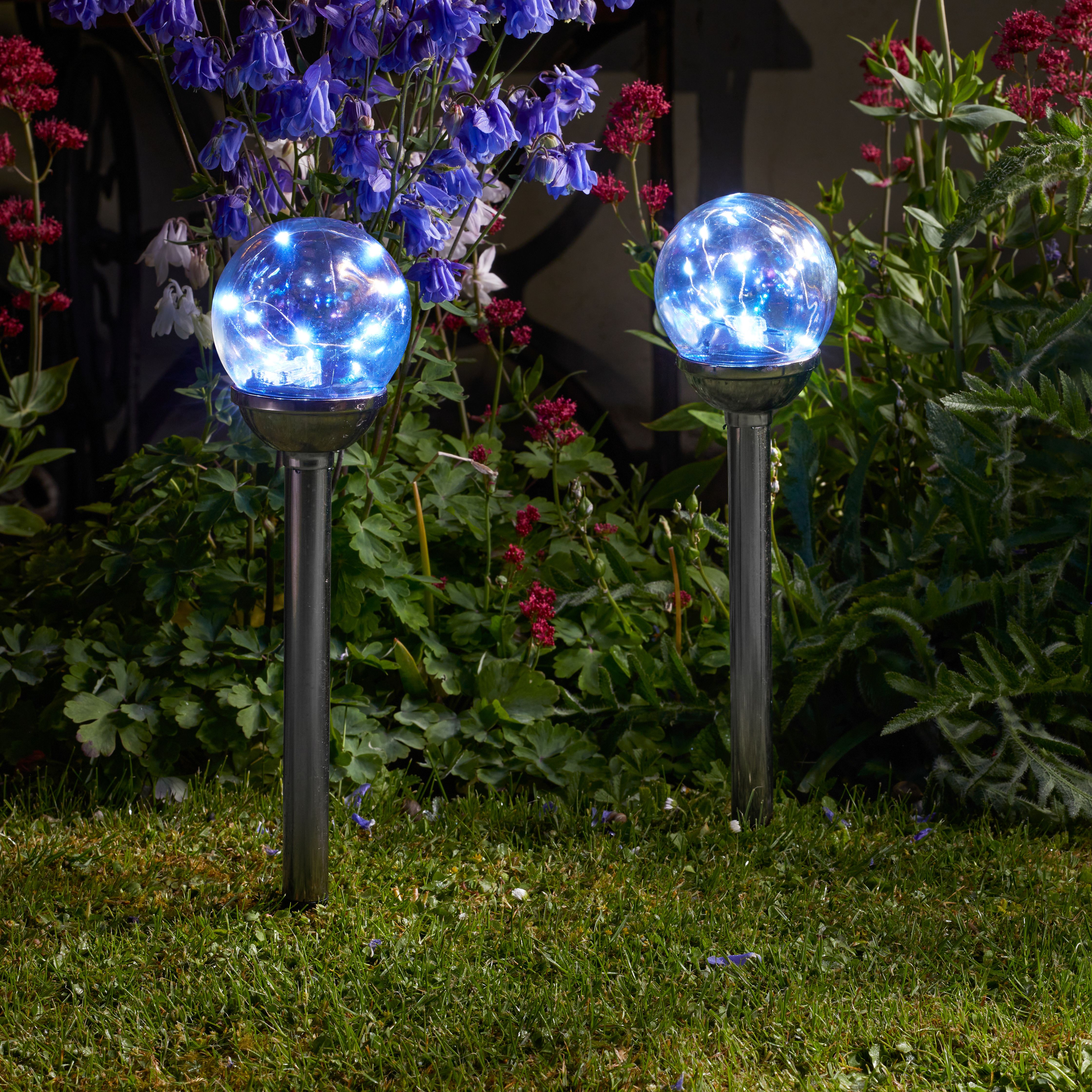 Smart Garden Iridescent effect Firefly Solar-powered LED Outdoor Stake light