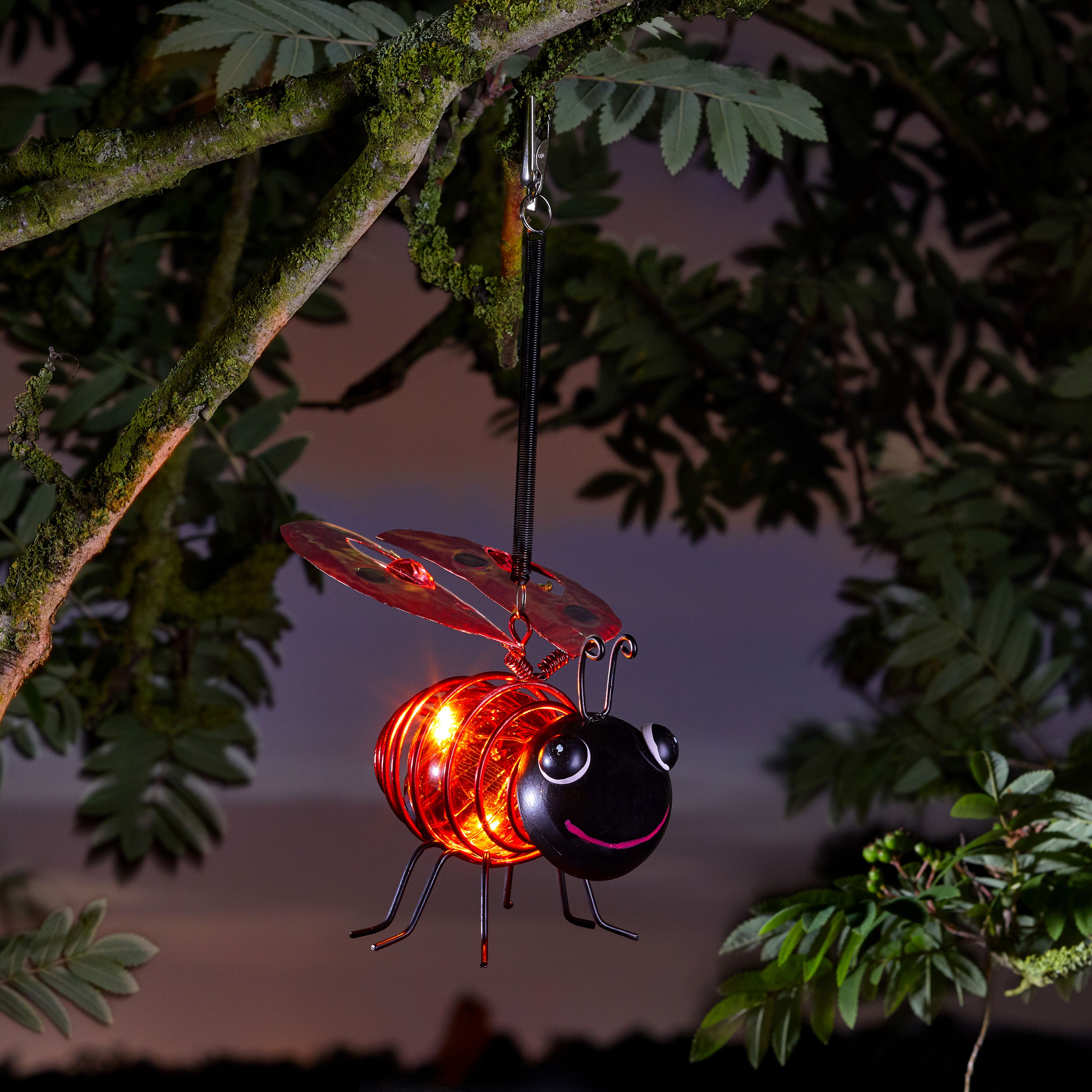 Smart Garden Ladybird Solar-powered White 4 LED Outdoor String lights ...