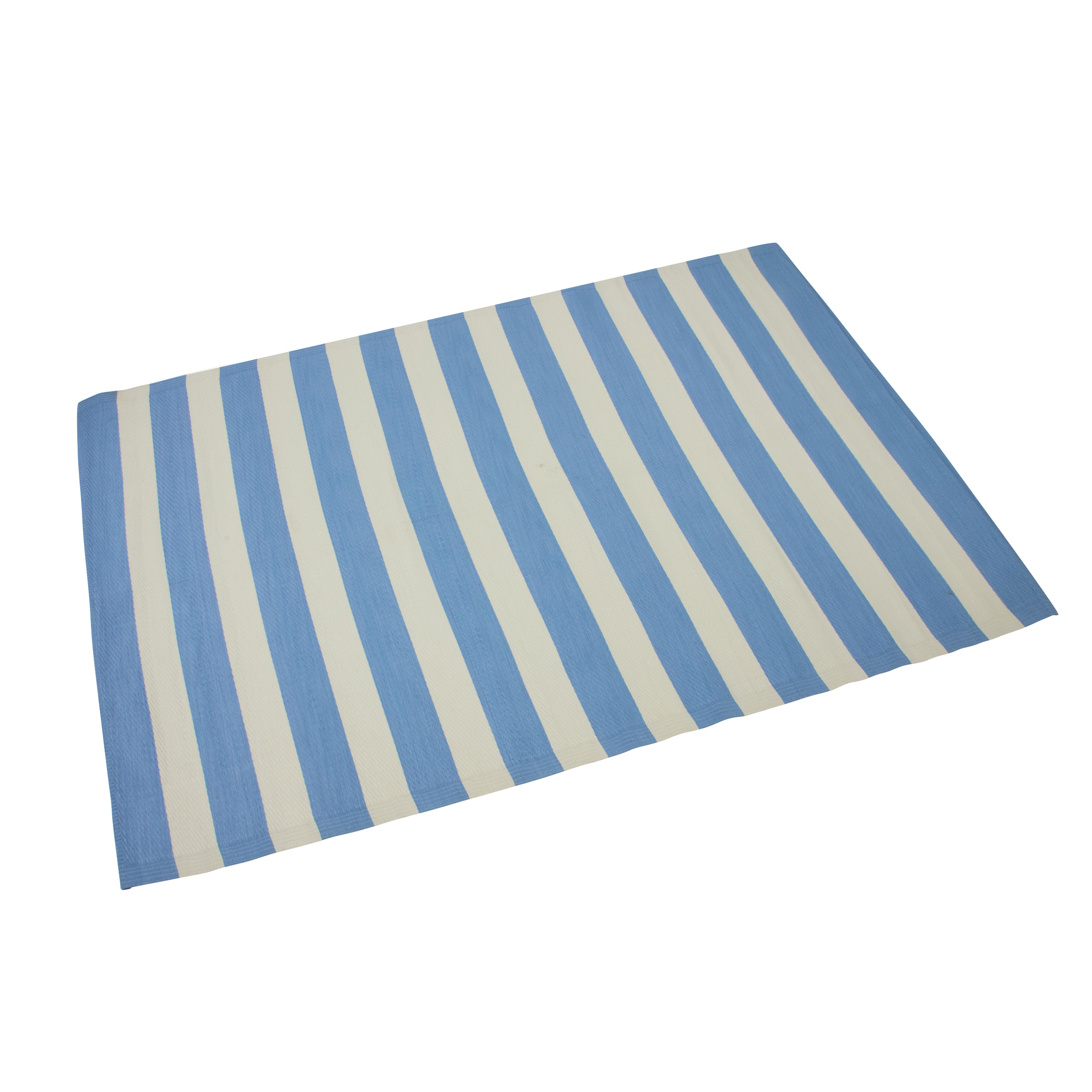 Smart Garden Light Blue Stripe Extra large Outdoor Rug, (L)240cm x (W)180cm