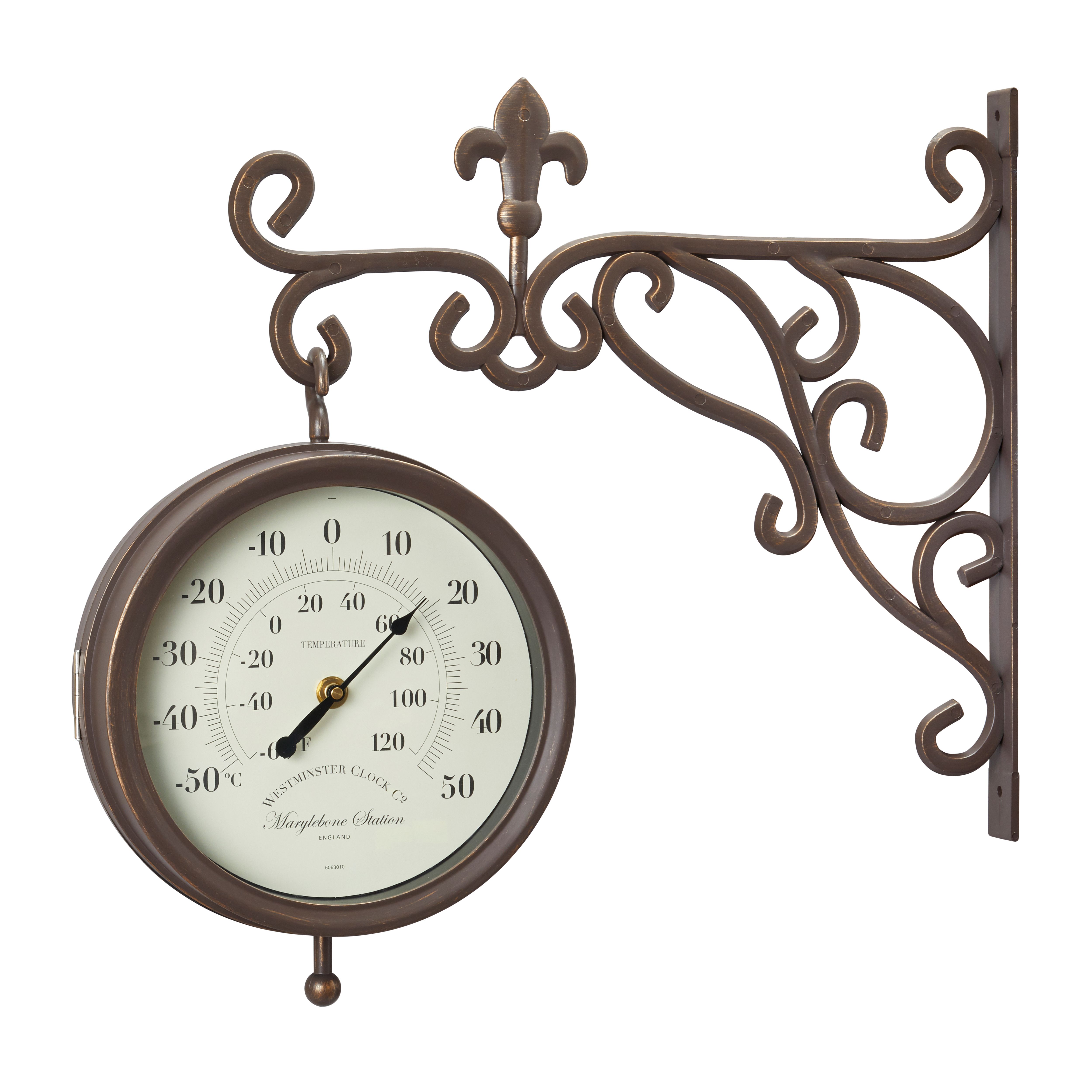 Smart Garden Marylebone Contemporary Round Wall mountable Garden clock