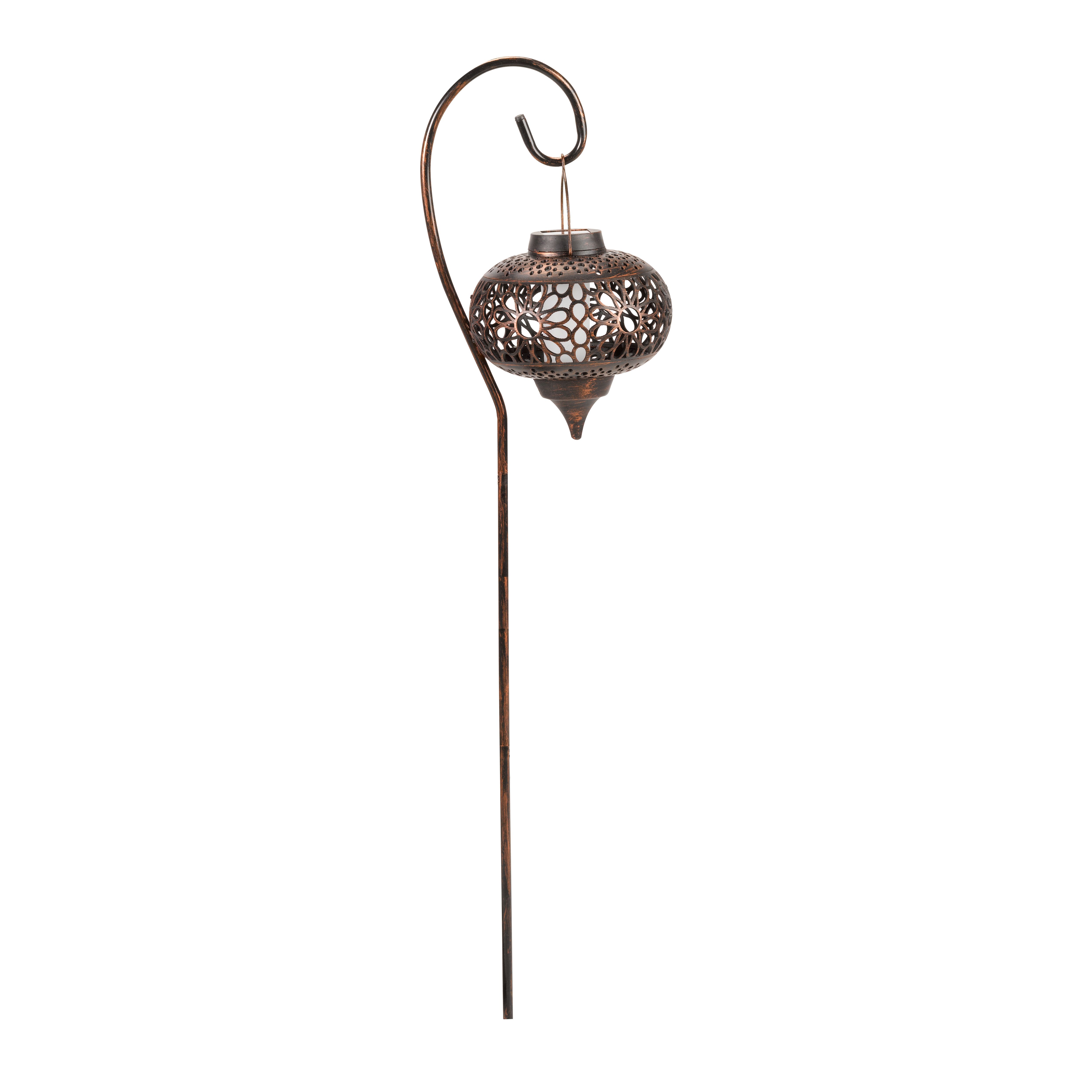 Smart Garden Osman Plastic Bronze effect Solar-powered Outdoor LED Lantern, Pack of 2