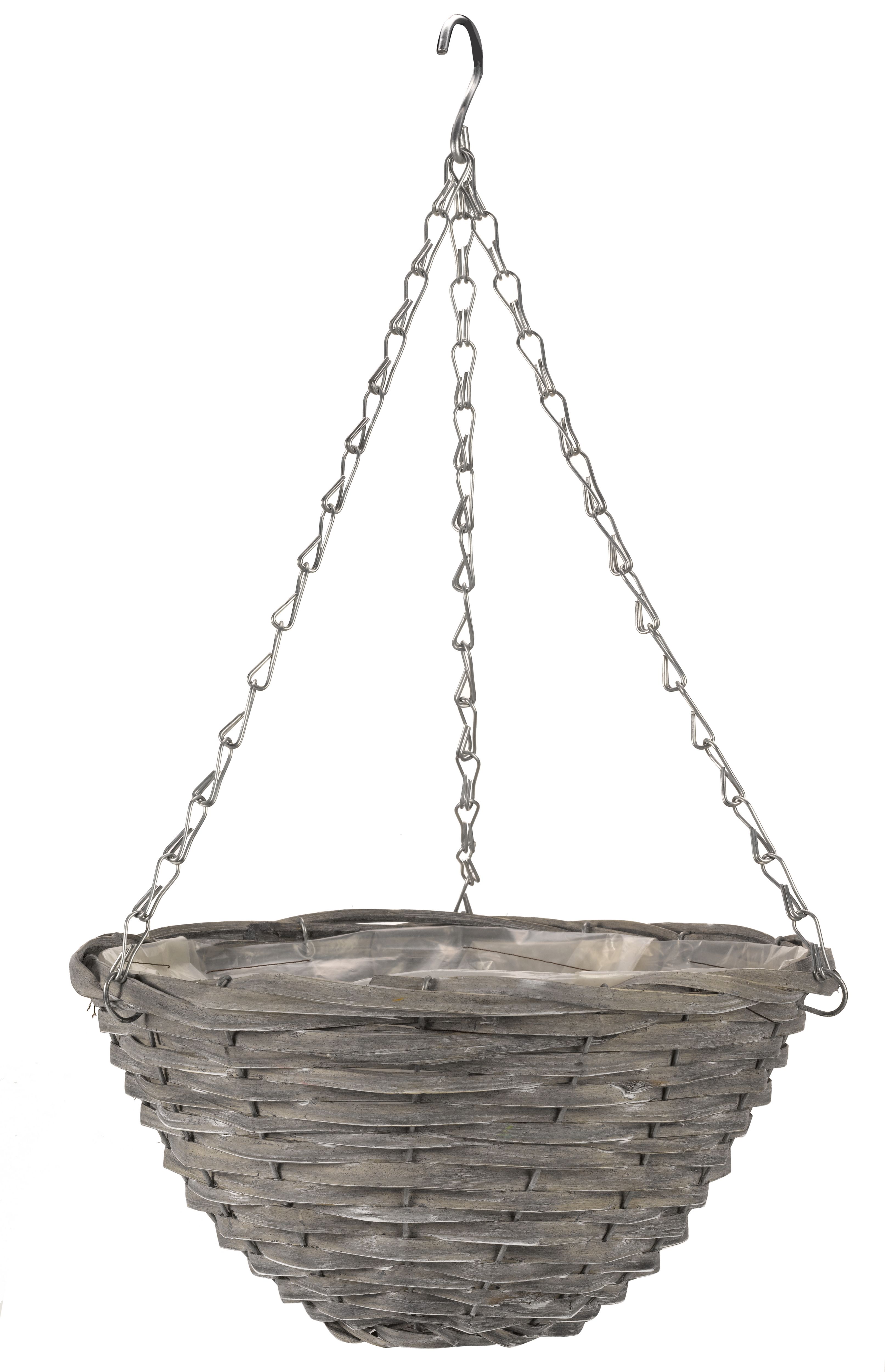 Smart Garden Sable willow Grey Round Hanging basket, 31cm