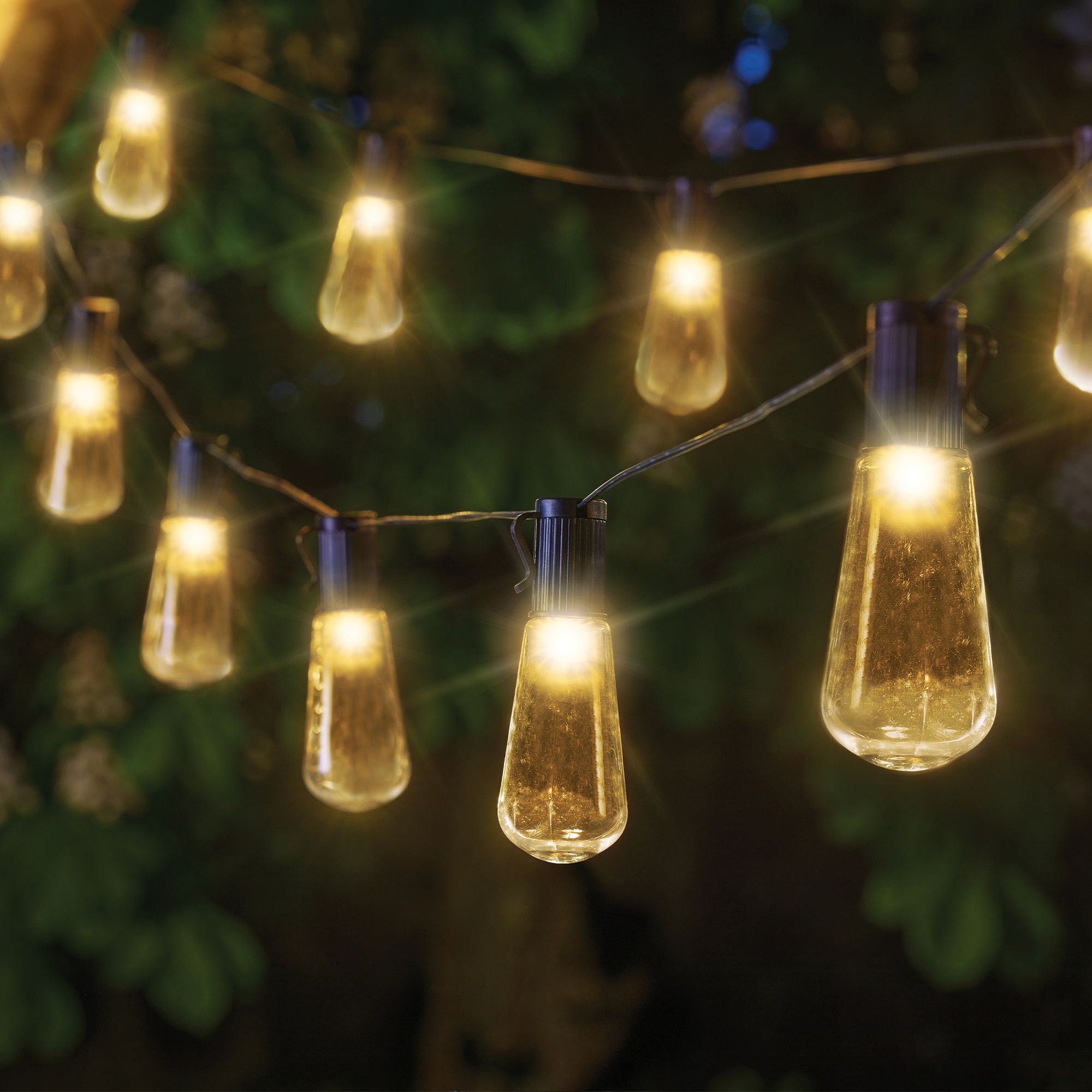 Smart Garden Solar-powered Warm white 40 LED Outdoor String lights ...