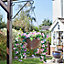 Smart Garden Trailing lilies artificial Pink & green Round Plastic Hanging basket, 30cm