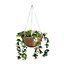Smart Garden Trailing lilies artificial Plastic Hanging basket, 30cm
