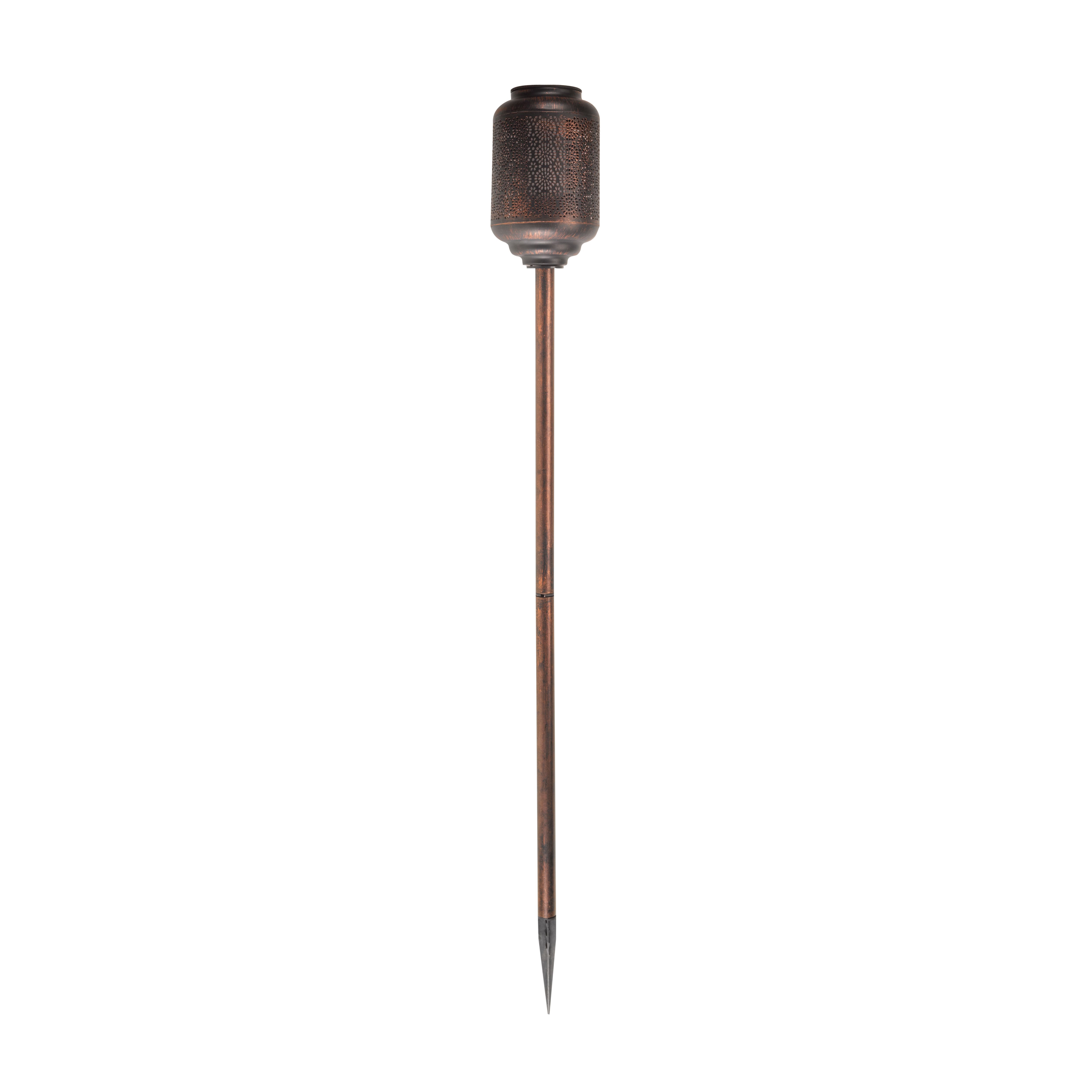 Smart Garden Tunis Bronze effect Fretwork Solar-powered LED Outdoor Stake light