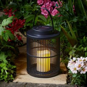 Smart Garden Urbane Black Plastic Solar-powered Outdoor LED Small Lantern