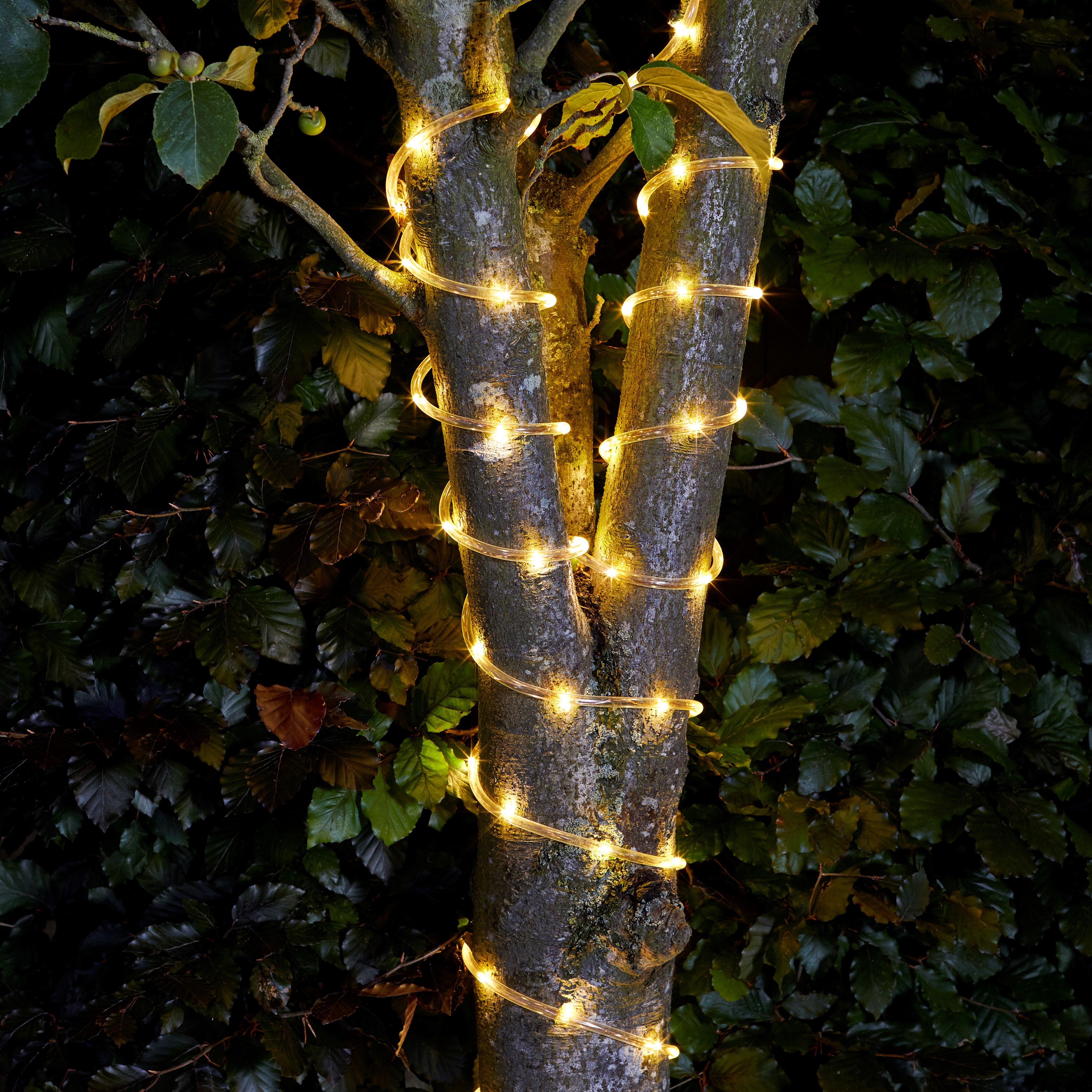 Solar powered rope lights sales