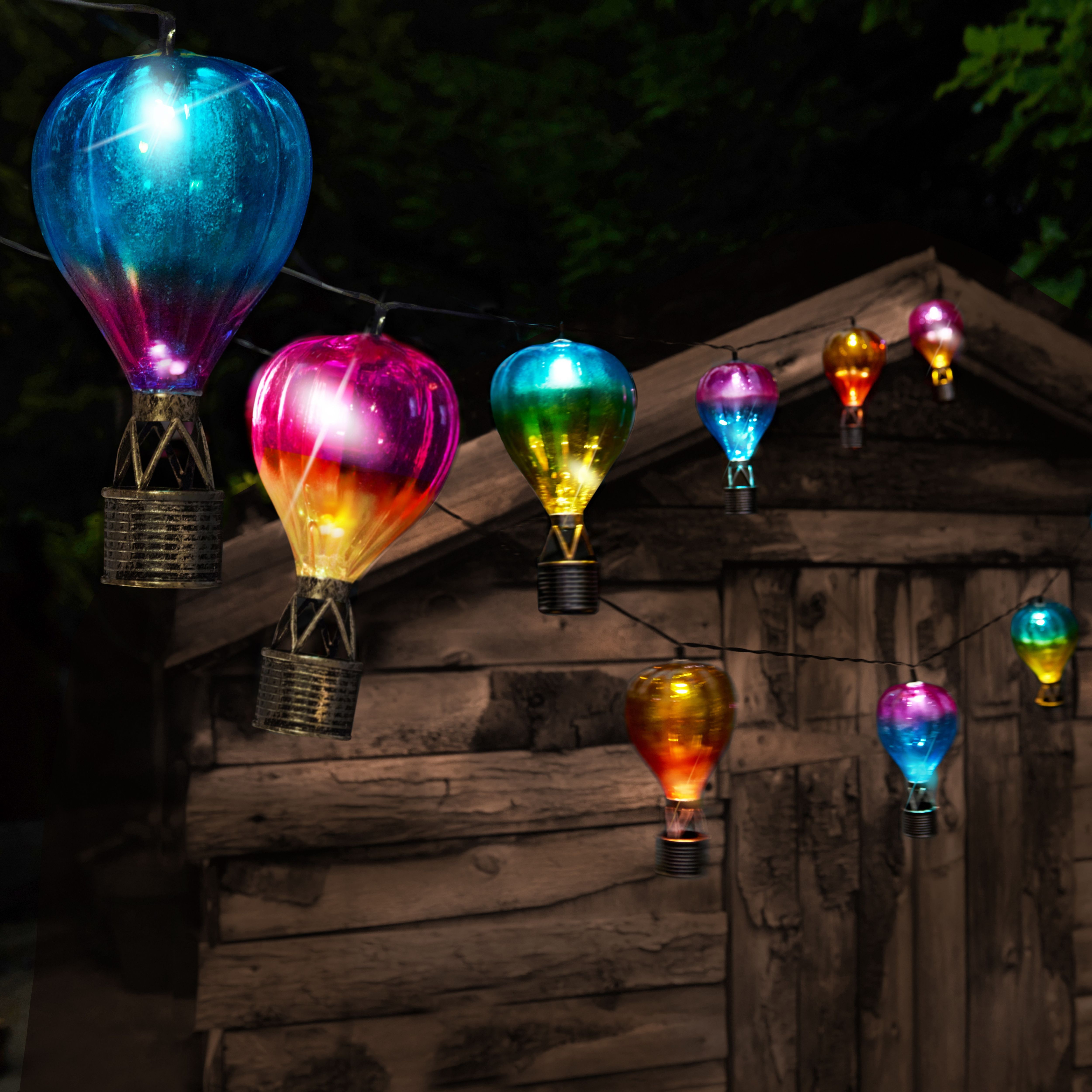 Smart Solar Skyrunner Solar-powered White 10 LED Outdoor String lights