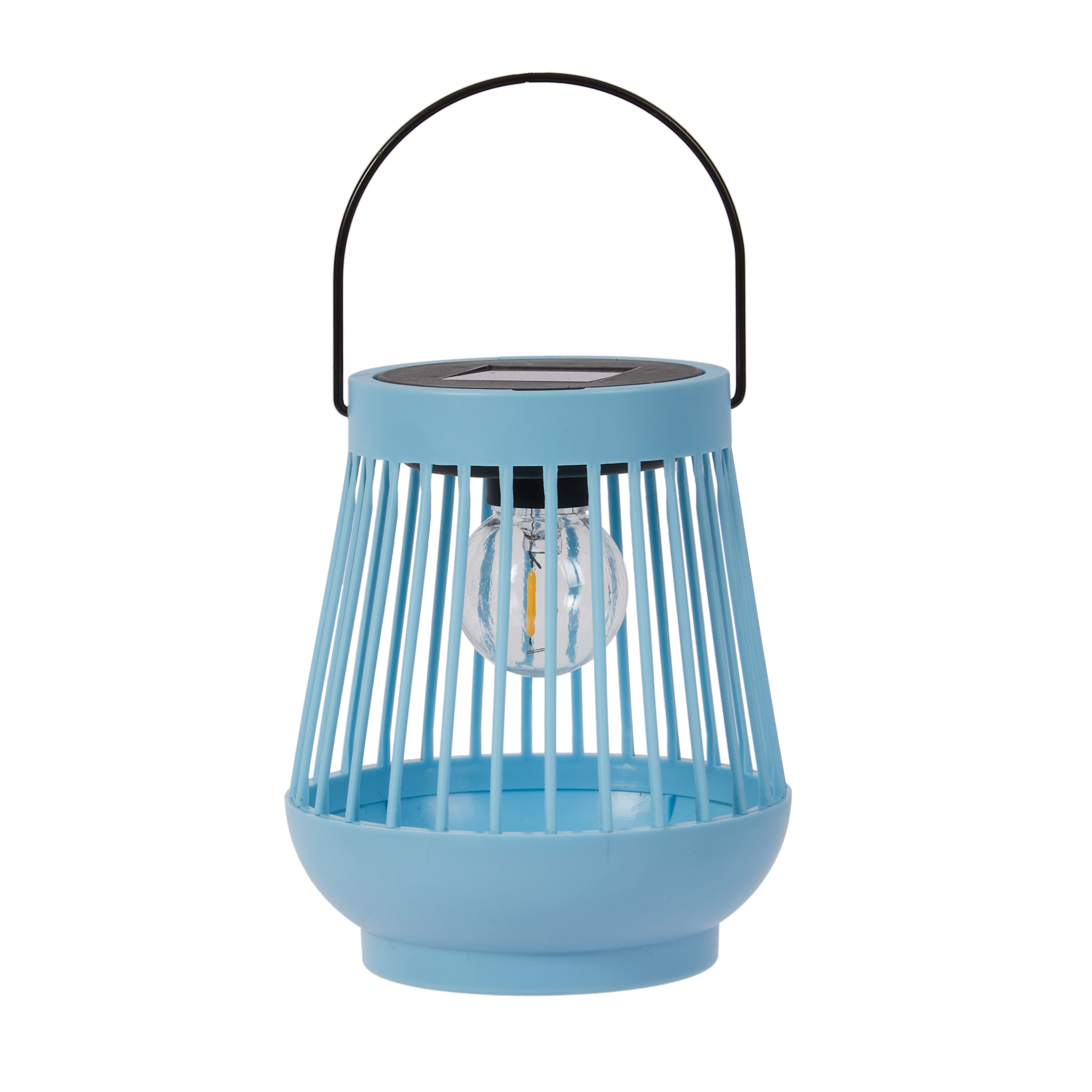 Smart Solar Viva Blue Plastic Solar-powered Outdoor LED Small Lantern