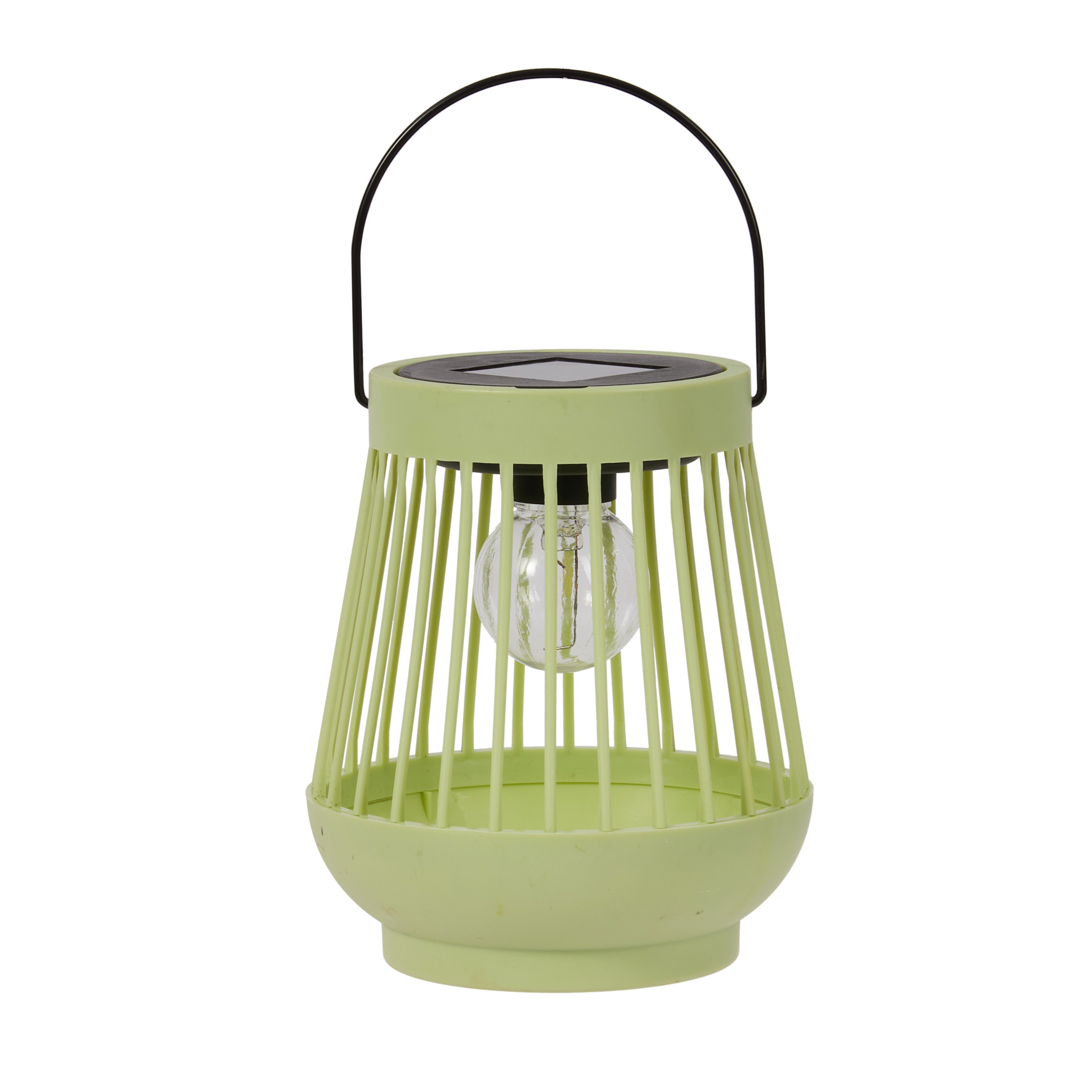 Smart Solar Viva Green Plastic Solar-powered Outdoor LED Small Lantern