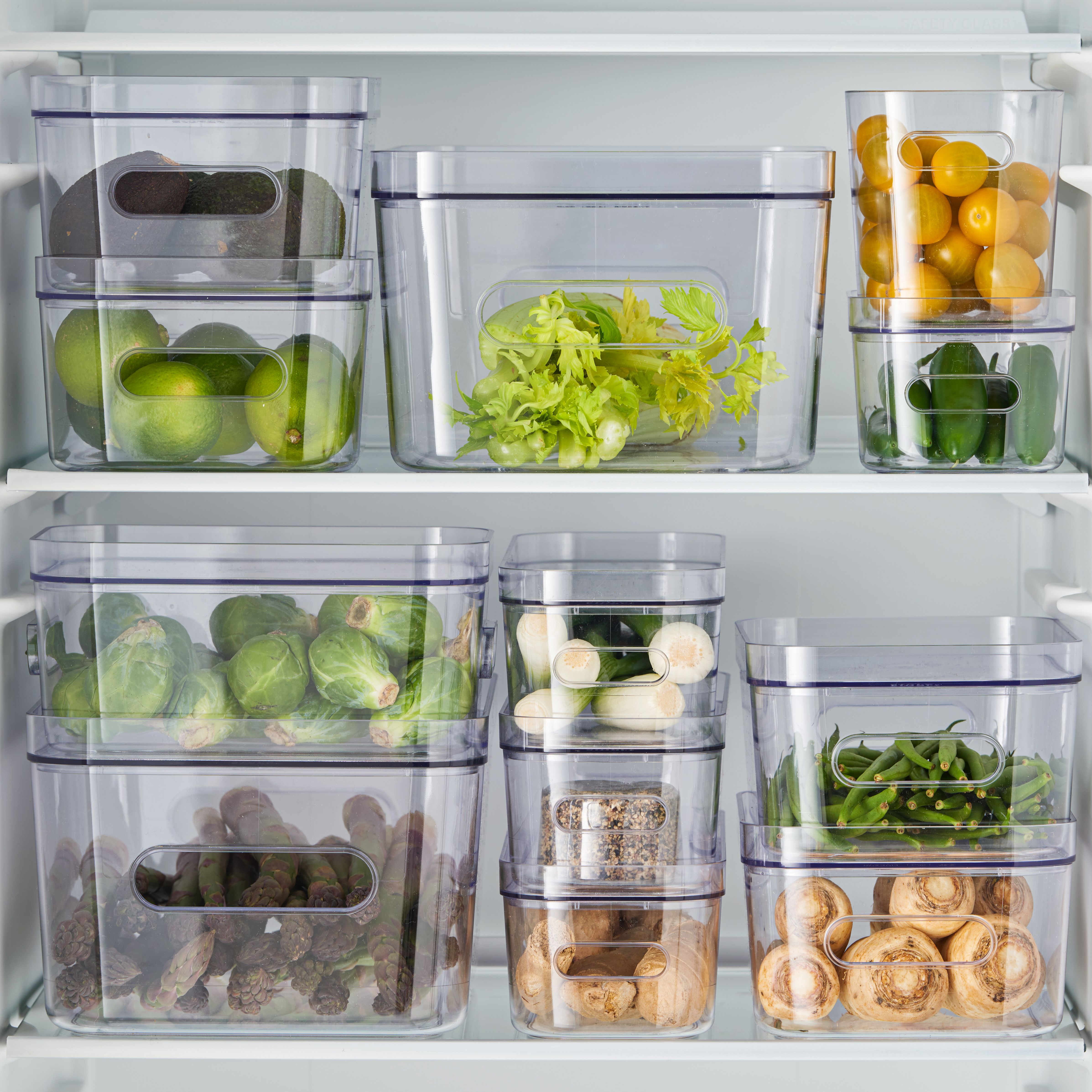 SmartStore Compact Transparent Plastic Stackable Storage crate (H)12cm (W)19.5cm (D)29.5cm