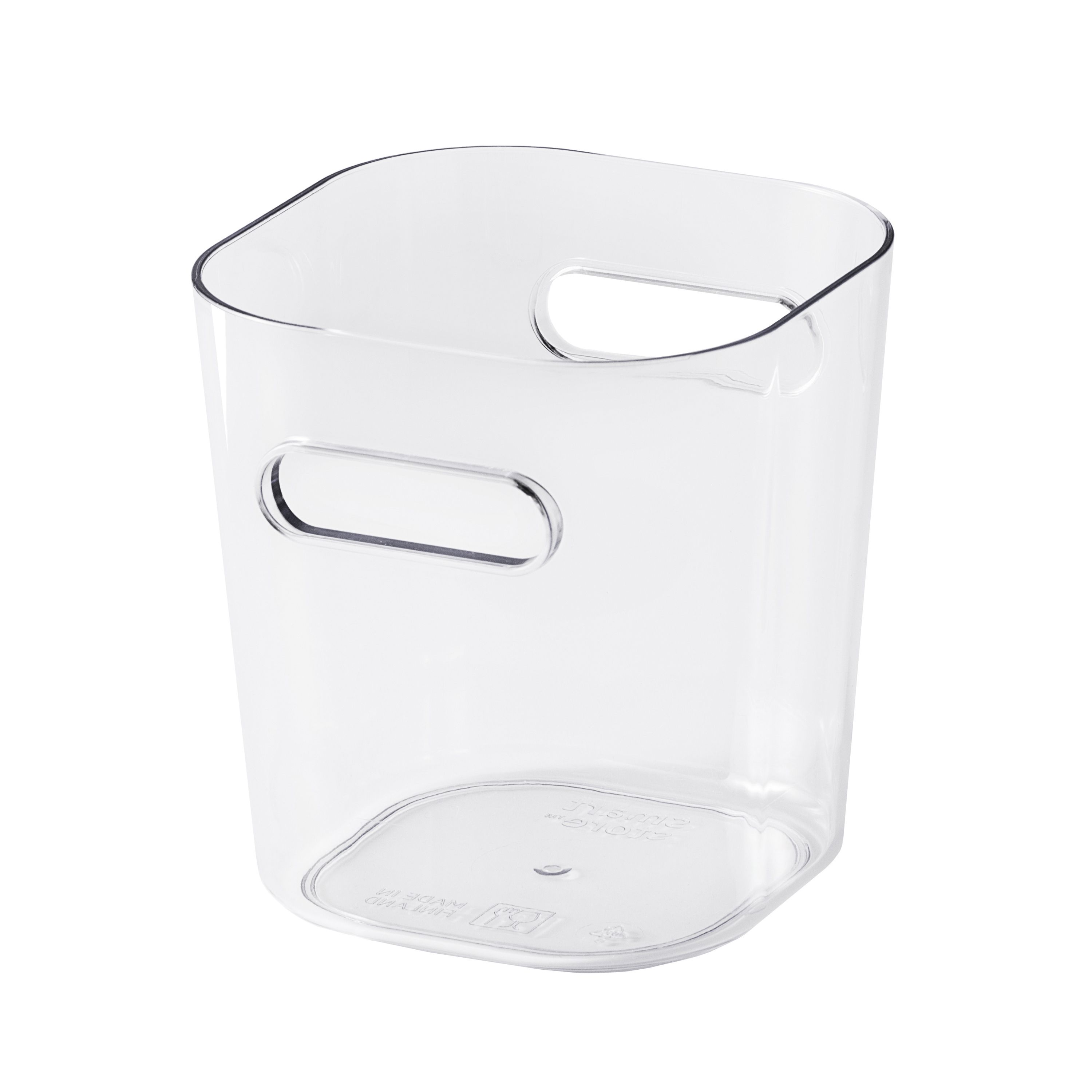 SmartStore Compact Transparent Plastic Stackable Storage crate (H)1cm (W)9.3cm (D)9.6cm