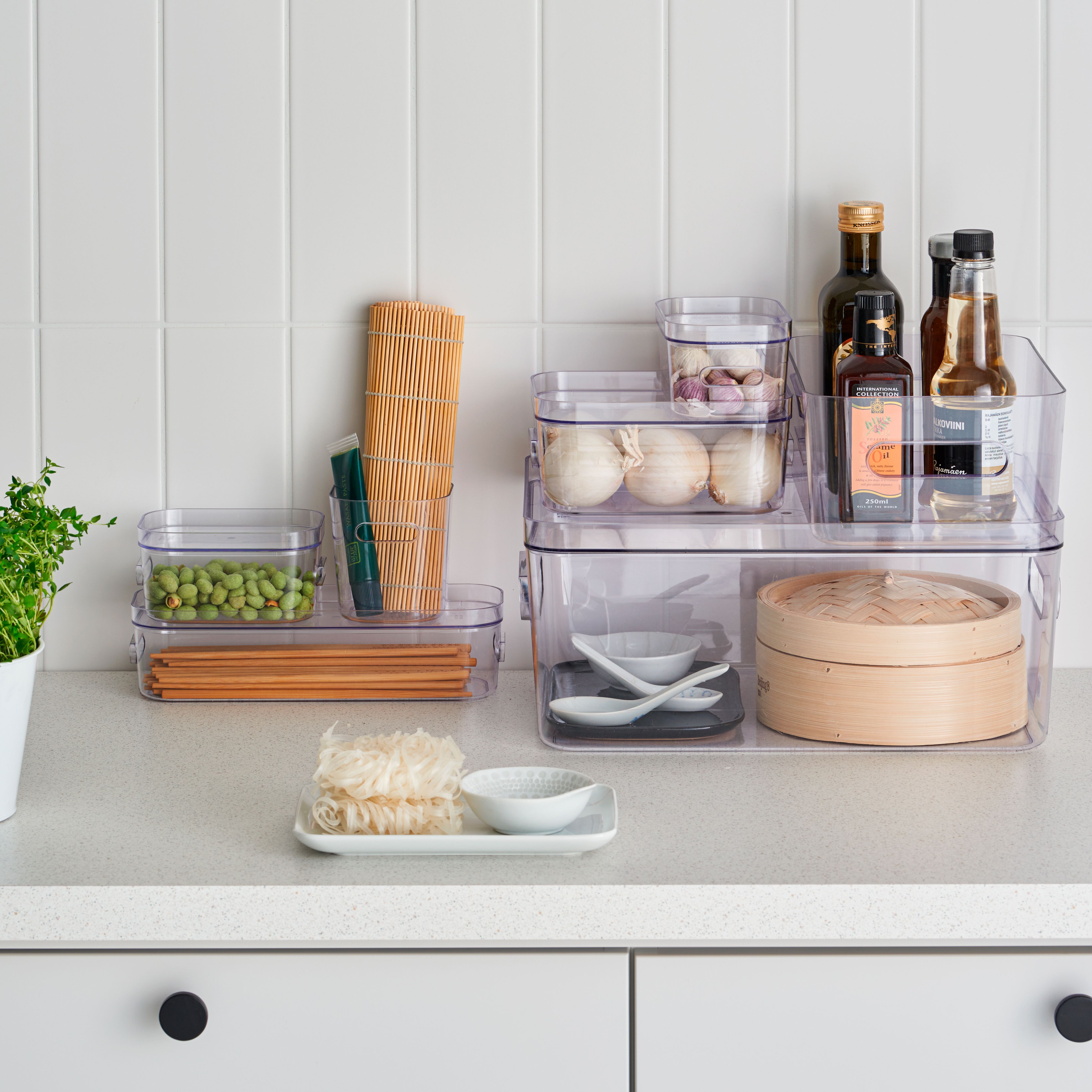 SmartStore Compact Transparent Plastic Stackable Storage crate (H)6cm ...