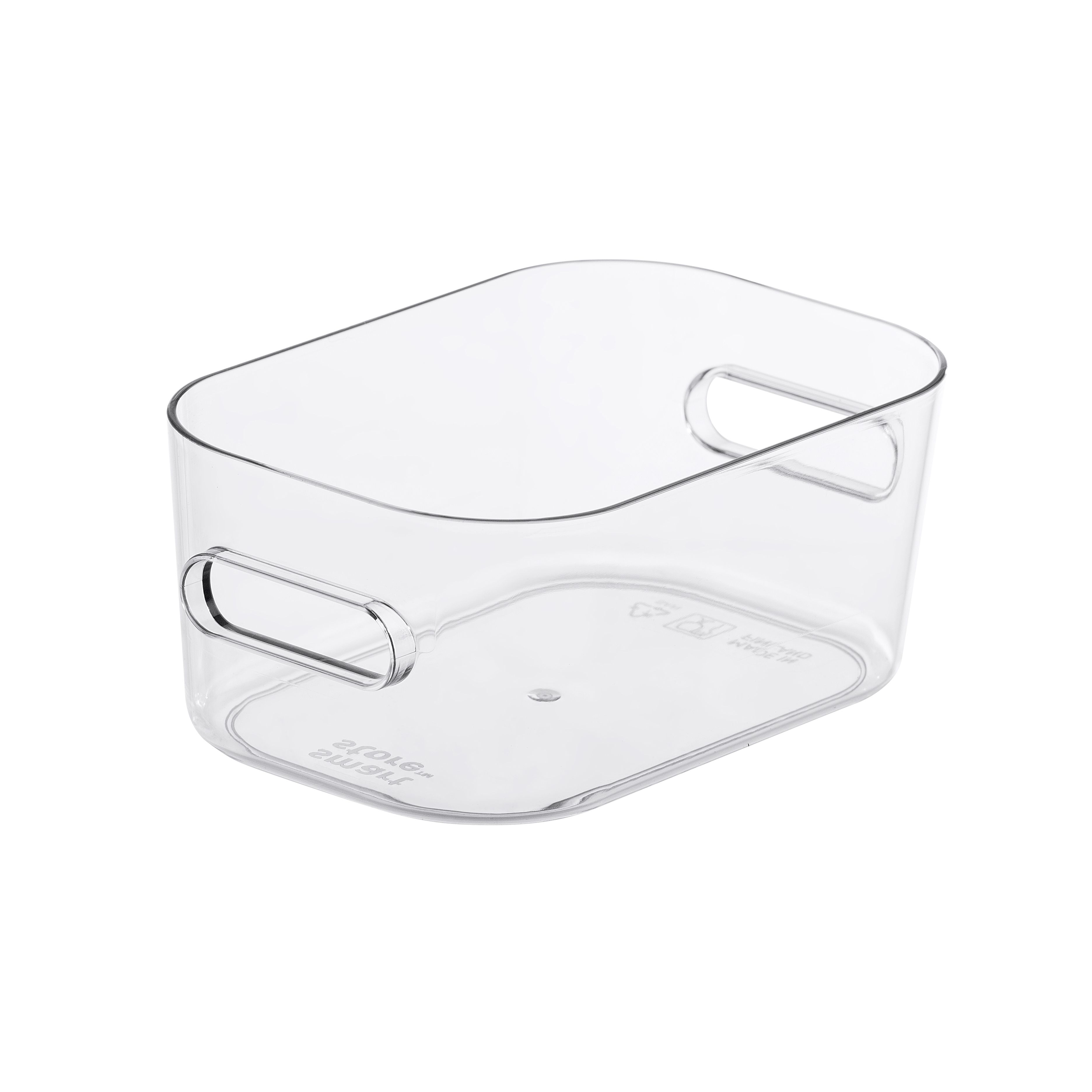 SmartStore Compact Transparent Plastic Stackable Storage crate (H)6cm (W)9.5cm (D)14.5cm